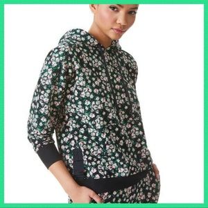 Alice + Olivia Ronan Cut out floral hoodie